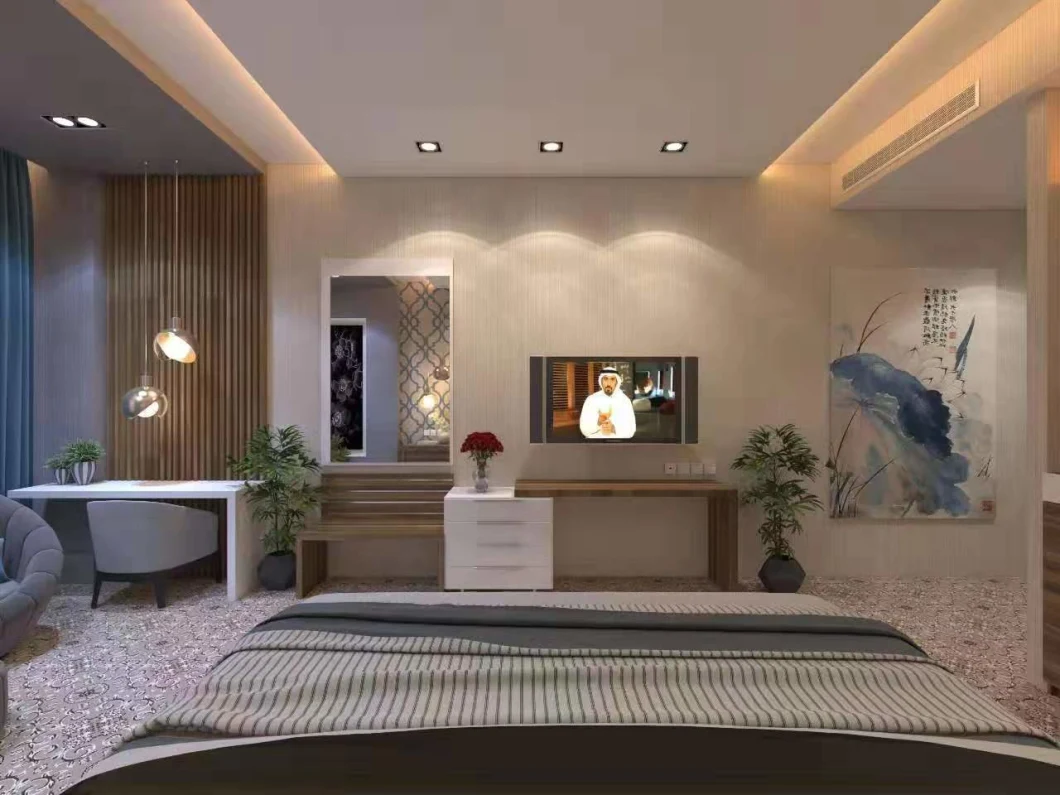 Custom Design Hotel Furniture 3 Star Bed Room Suit