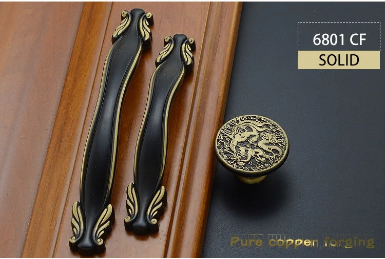 Brass Copper Modern Furniture Hardware Accessories for Cabinet Handle 6809