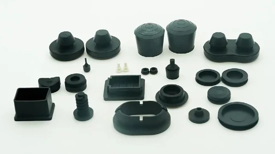 Custom Furniture 25mm Door Bumpers Rubber Chair End Tips Pipe Tube Plug Caps Round Square Rubber Tube Cap Rubber Feet