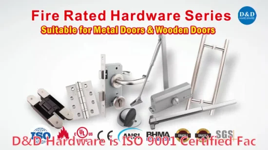 Stainless Steel Furniture Hardware En1906 Hollow Metal Door Lever Handle