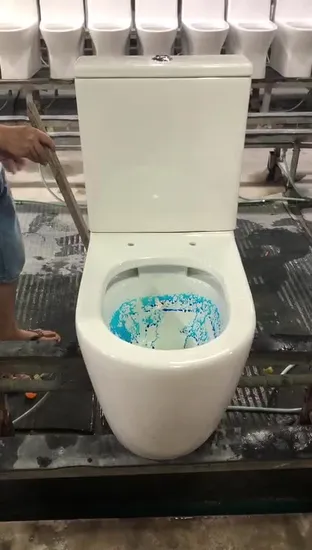 Green Matt Color Washdown Rimless Sanitary Ware P Trap 180 Ceramic Bathroom Toilet Suites