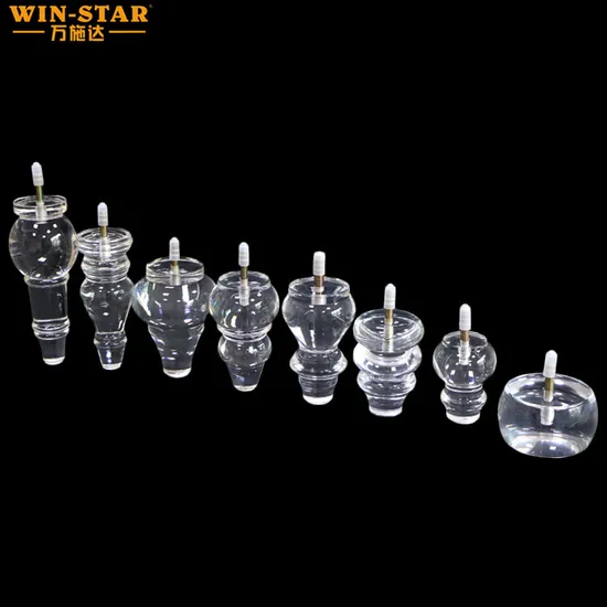 Stylish Clear Acrylic Furniture Legs Transparent Feet
